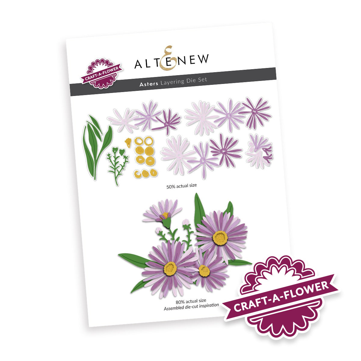 Altenew - Craft-A-Flower: Asters Layering Die Set