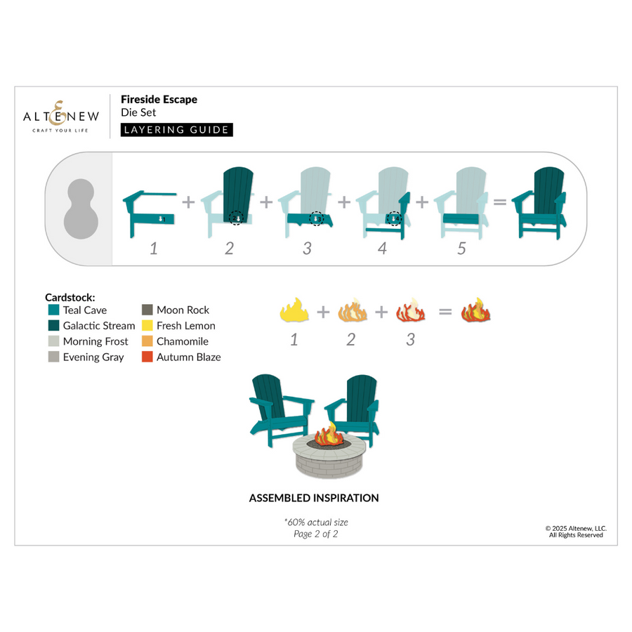 Altenew - Fireside Escape Die Set