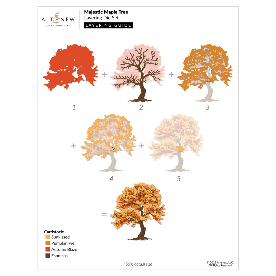 Altenew - Majestic Maple Tree Layering Die Set