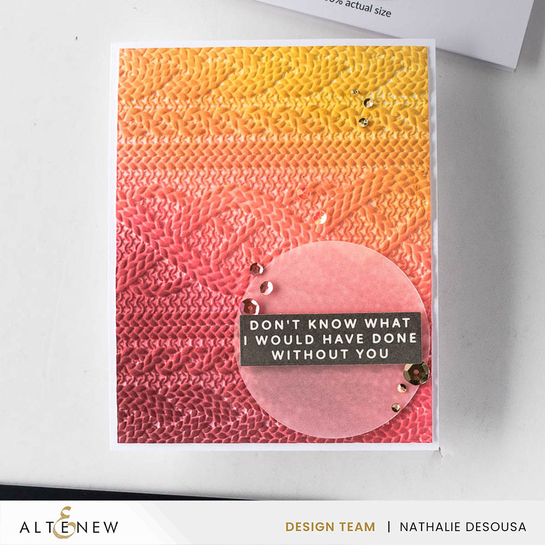 Altenew - Cozy Sweater 3D Embossing Folder