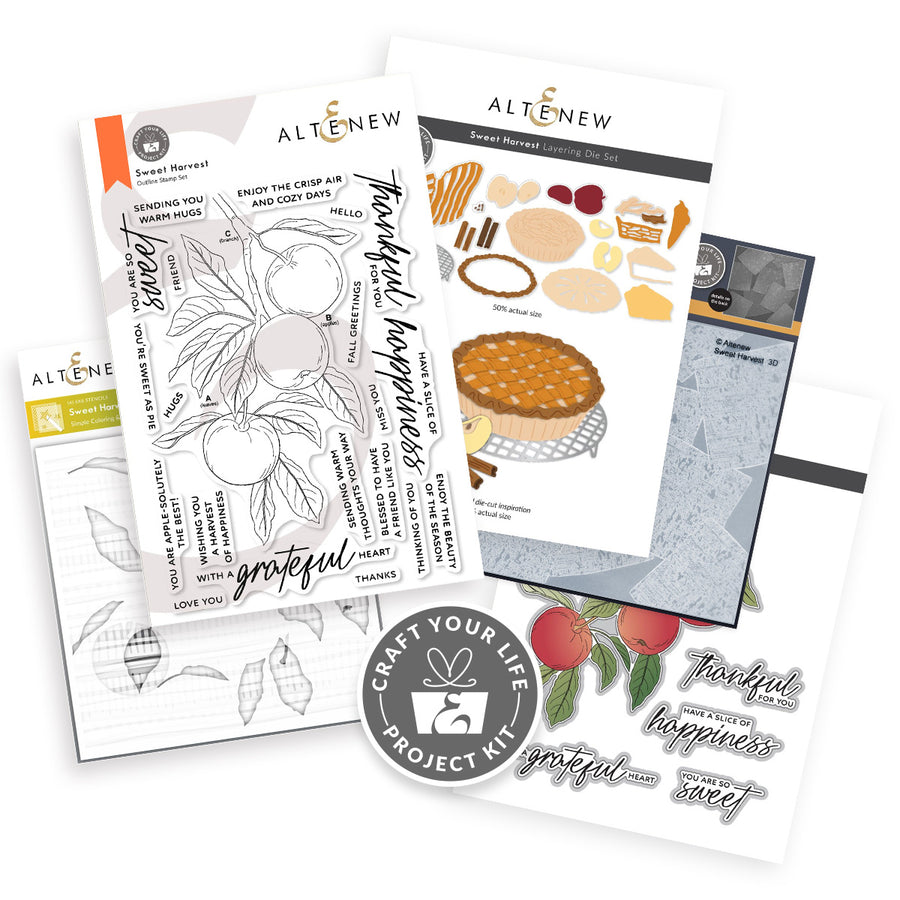 Altenew - Craft Your Life Project Kit: Sweet Harvest & Add-on Die Bundle