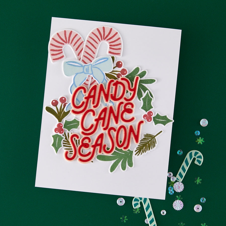 Hero Arts - Candy Cane Season Etched Dies from the Candy Cane Season Collection