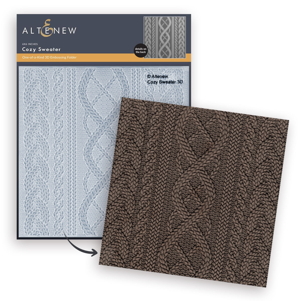 Altenew - Cozy Sweater 3D Embossing Folder