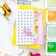 Pinkfresh Studio - Petal Grid Press Plate