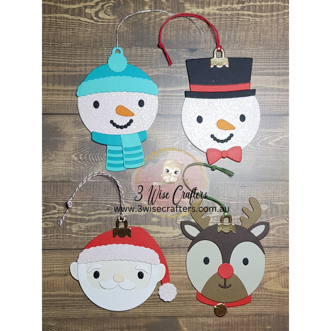 Christmas Tags using Spellbinders Merry Mug & Circle Delights Collection by Nichol Spohr