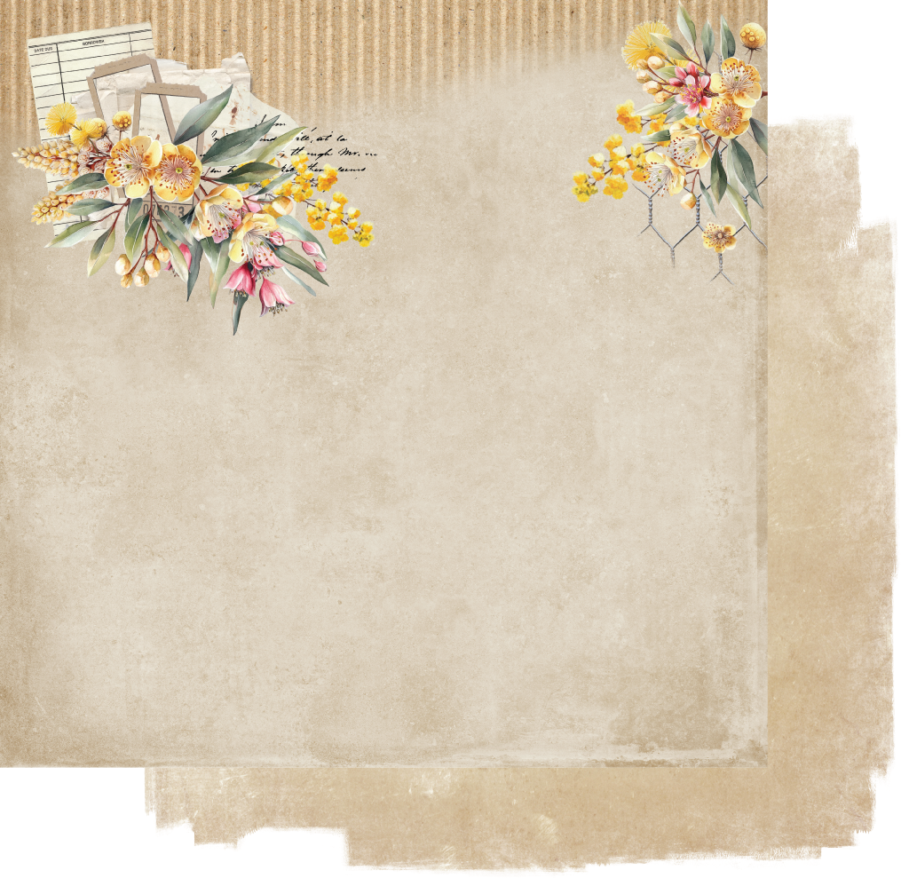 Uniquely Creative - Golden Wattle Paper (Echoes of the Outback Collection)