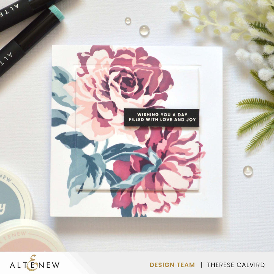 Altenew - Stencil Art: Majestic Roses Layering Stencil Set (7 in 1)