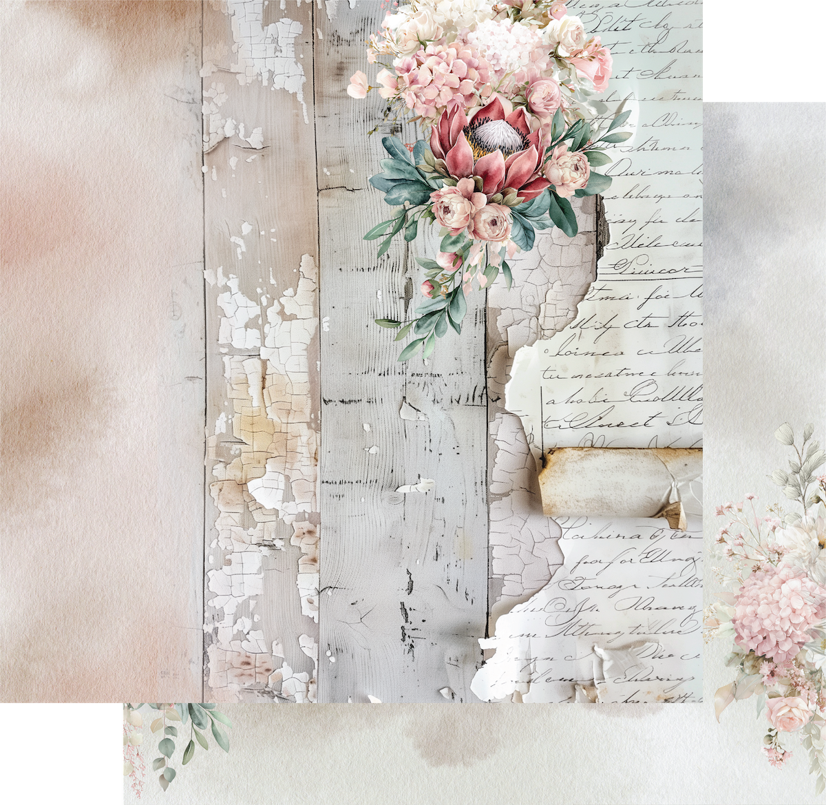 Uniquely Creative - Written Home Paper (Paperbark Blooms Collection)