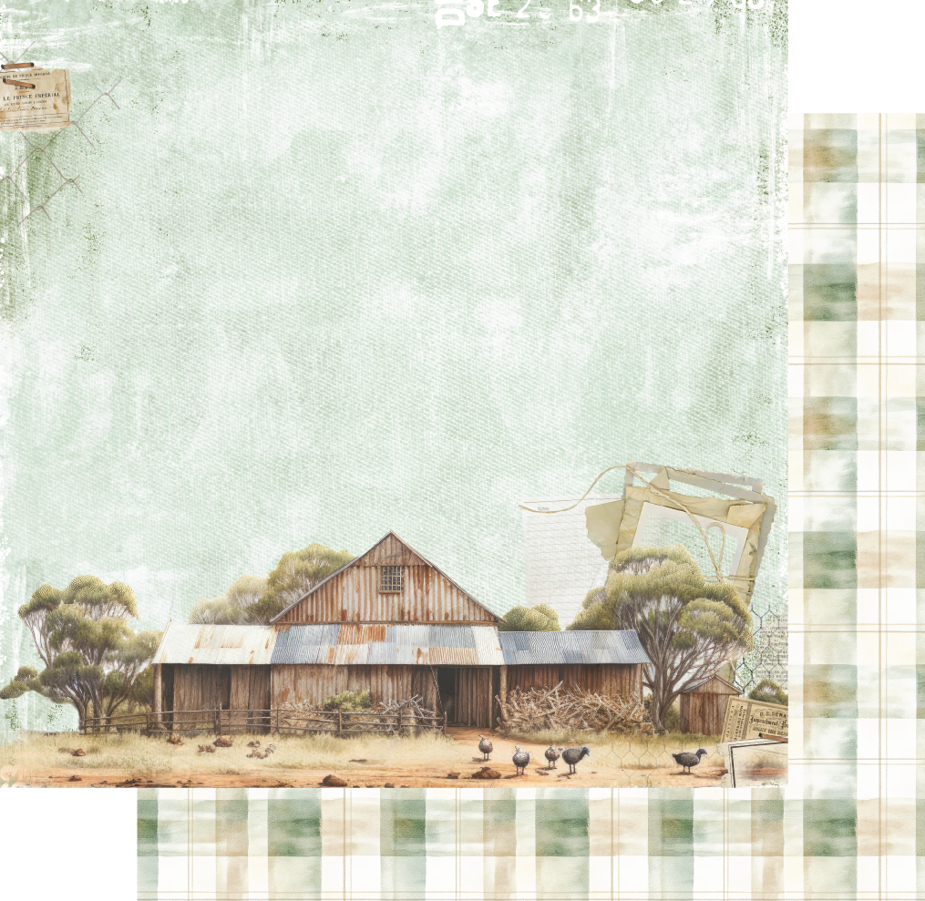 Uniquely Creative - Shearer's Shacks Paper (Echoes of the Outback Collection)