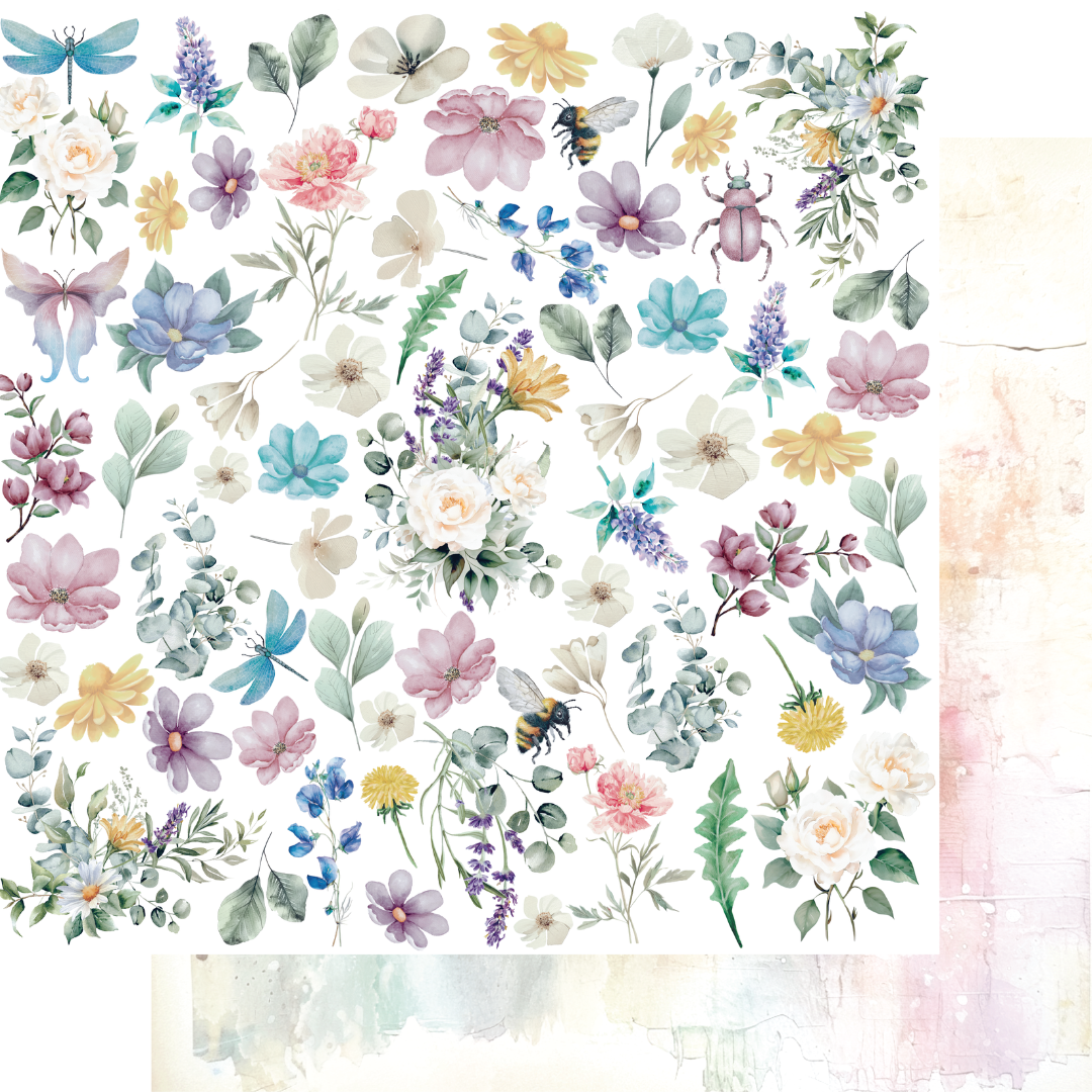 Uniquely Creative - Pretty Pollinators Paper (Floral Archives Collection)