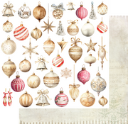 Uniquely Creative - Vintage Baubles Paper (Home for Christmas Collection)