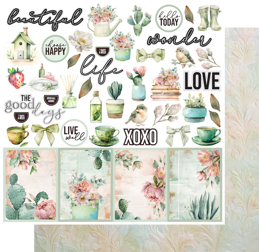 Uniquely Creative - Afternoon Breeze Paper (Tea & Tranquility Collection)