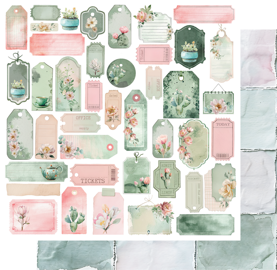 Uniquely Creative - Garden Sanctuary Paper (Tea & Tranquility Collection)