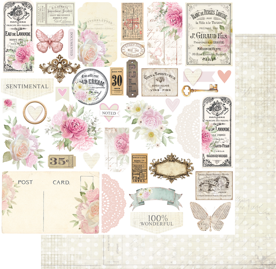 Uniquely Creative - Remember - Fussy Cuts Paper (Dear Diary Collection)