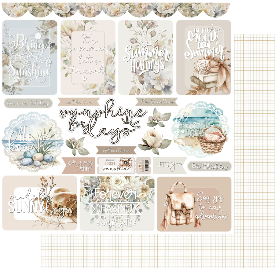 Uniquely Creative - Sunshine for Days Paper (Bohemian Escape Collection)