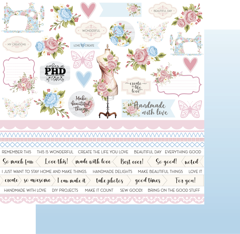 Uniquely Creative - Layer Cake Paper (Patchwork Roses Collection)