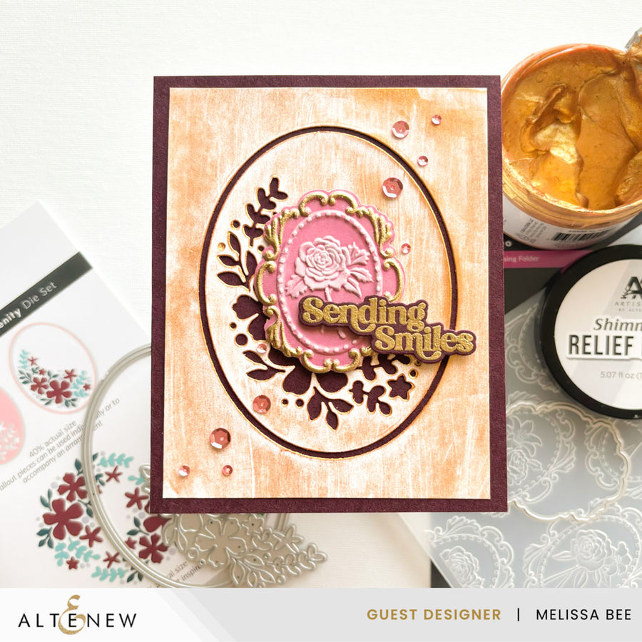 Altenew - Shimmer Relief Paste - Mayan Gold