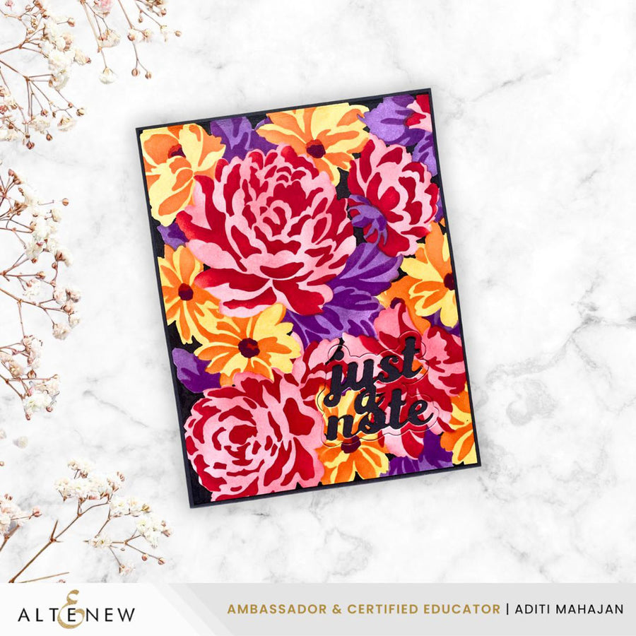 Altenew - Flower Bed Layering Stencil Set (6 in 1)