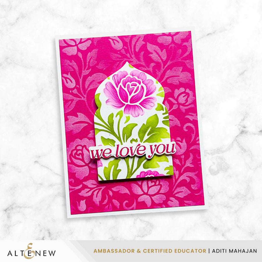 Altenew - Chateau Blooms Stencil Set (2 in 1)