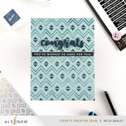 Altenew - Heritage Chevron Weaves Stencil