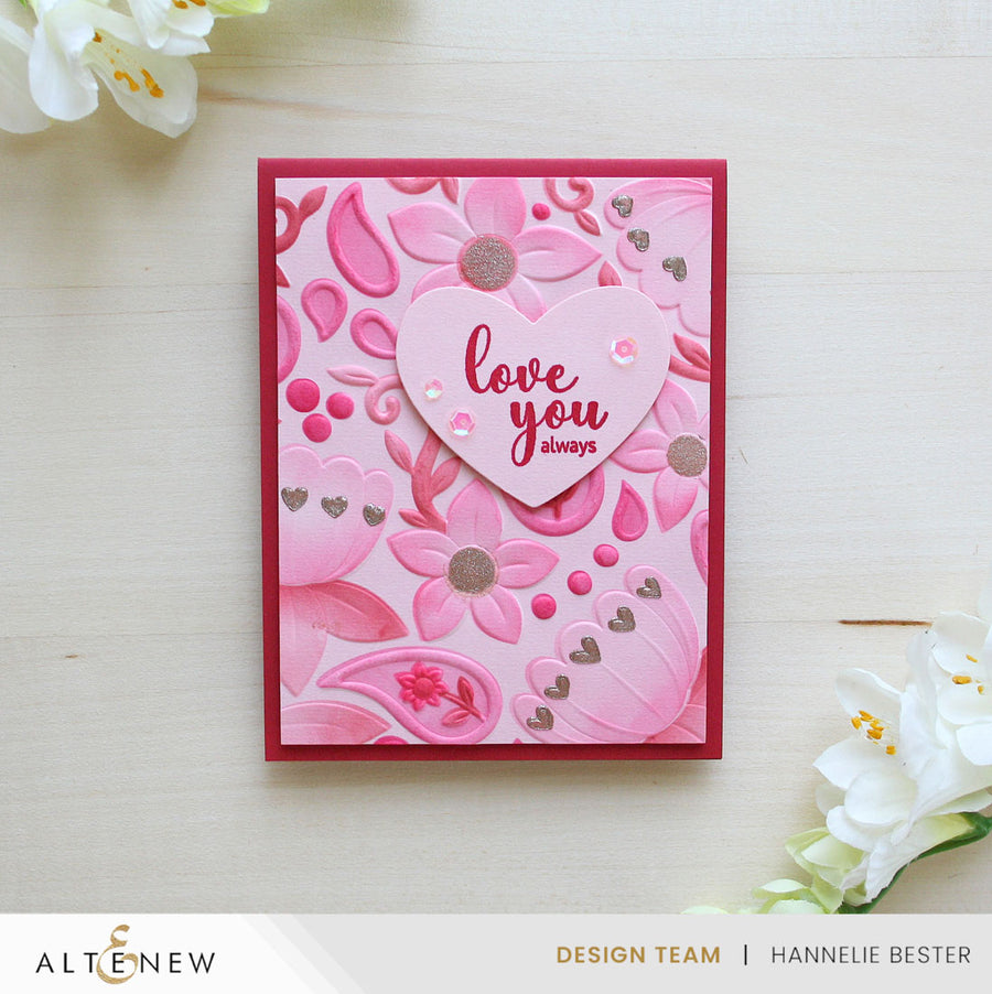 Altenew - Hearts & Paislies 3D Embossing Folder