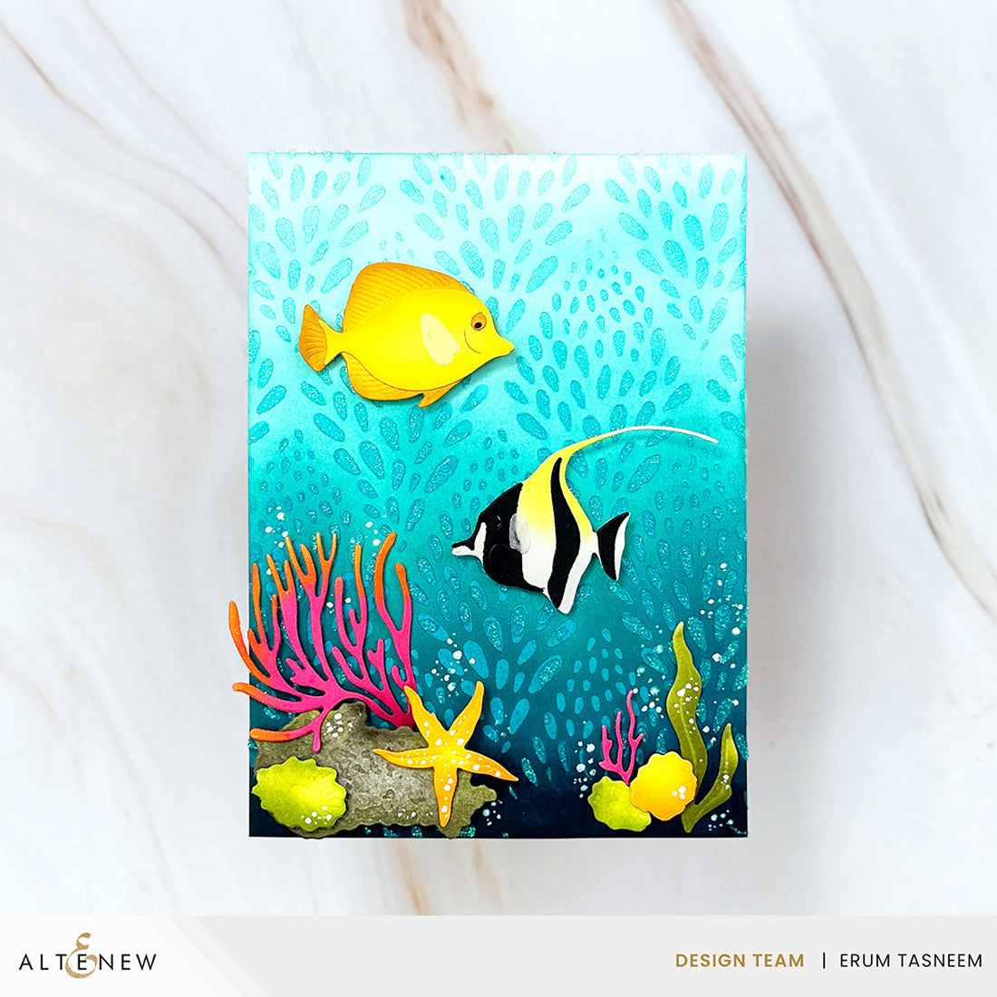 Altenew - Flourishing Coral Stencil