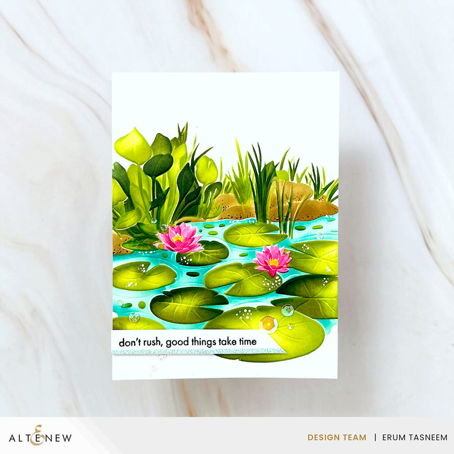 Altenew - Lilypad Dreams Simple Coloring Stencil Set (3 in 1)