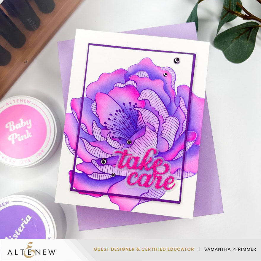 Altenew - Magical Peony Simple Coloring Stencil Set (4 in 1)