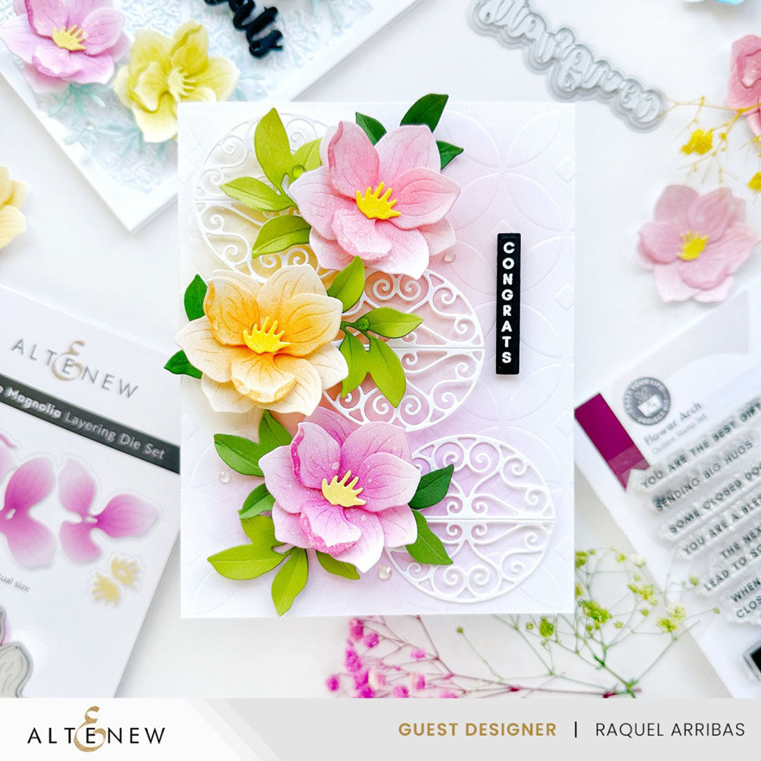 Altenew - Delicate Magnolia Layering Die Set