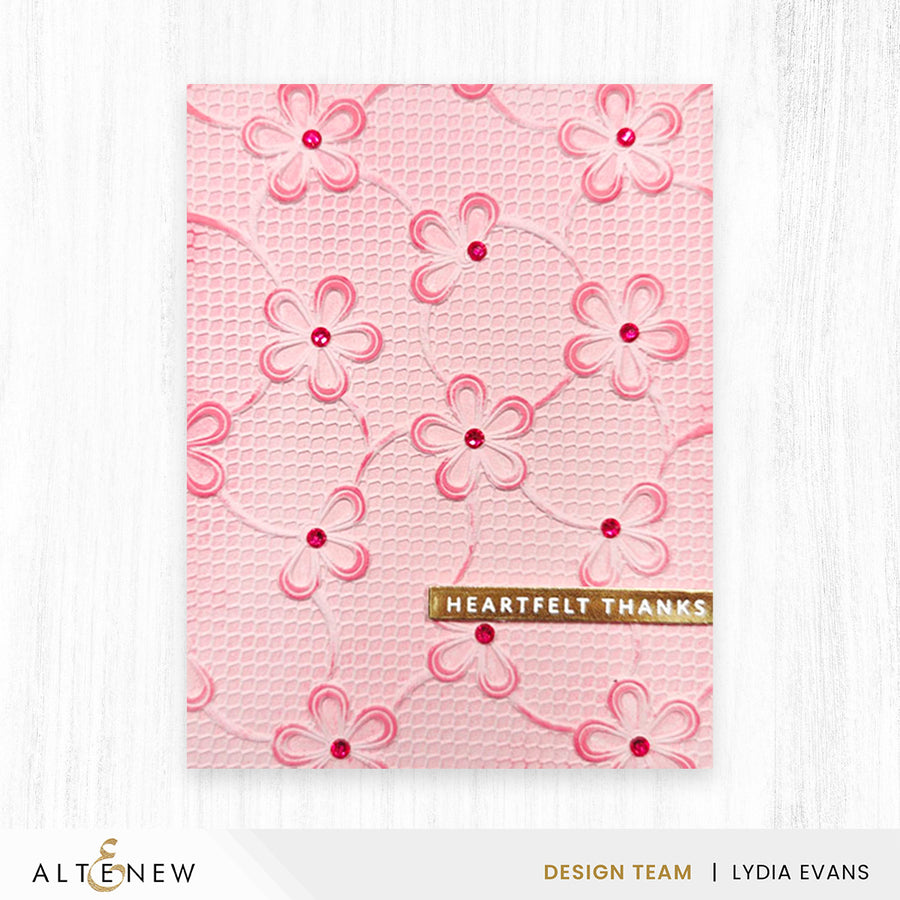 Altenew - Lace Topped Petals 3D Embossing Folder