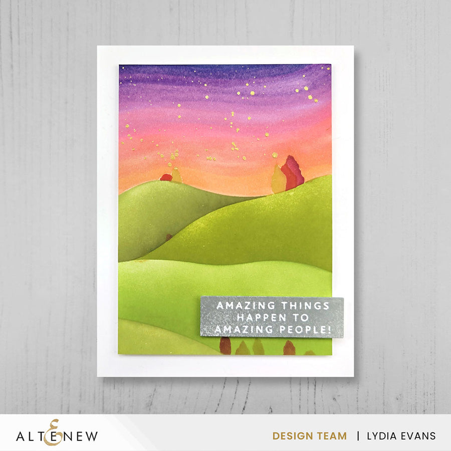 Altenew - Rolling Hills Simple Coloring Stencil Set (3 in 1)