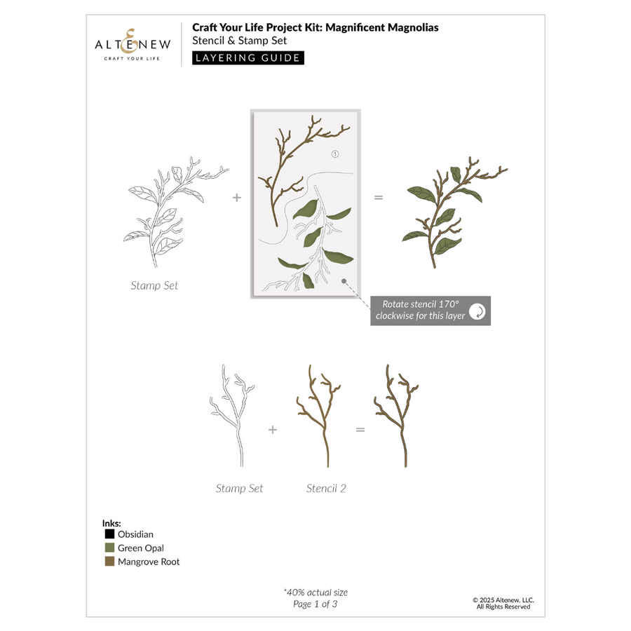 Altenew - Craft Your Life Project Kit: Magnificent Magnolias