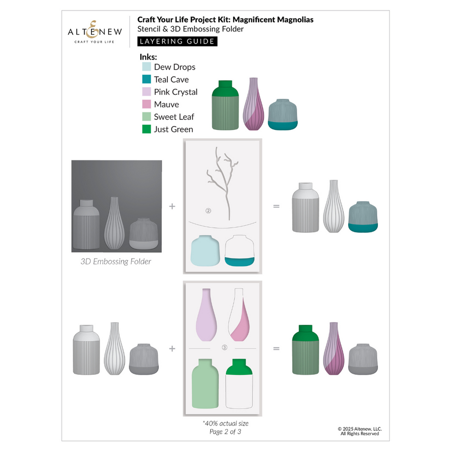 Altenew - Craft Your Life Project Kit: Magnificent Magnolias