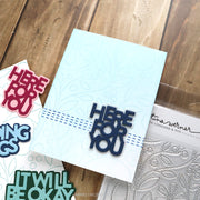 Concord & 9th (Kristina Werner) - Easy Repeat Stitched Vines Background Stamp