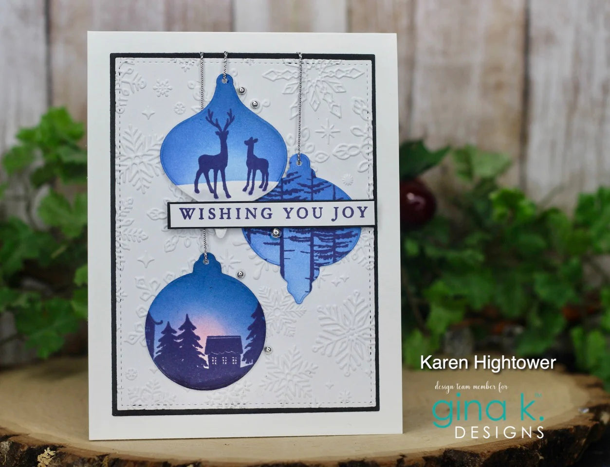 Gina K Designs - Happy Holiday Ornaments Stamps