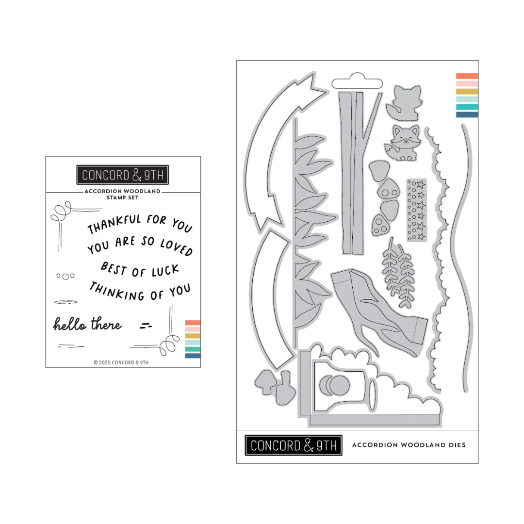 Concord & 9th - Accordion Woodland Stamp & Die Bundle