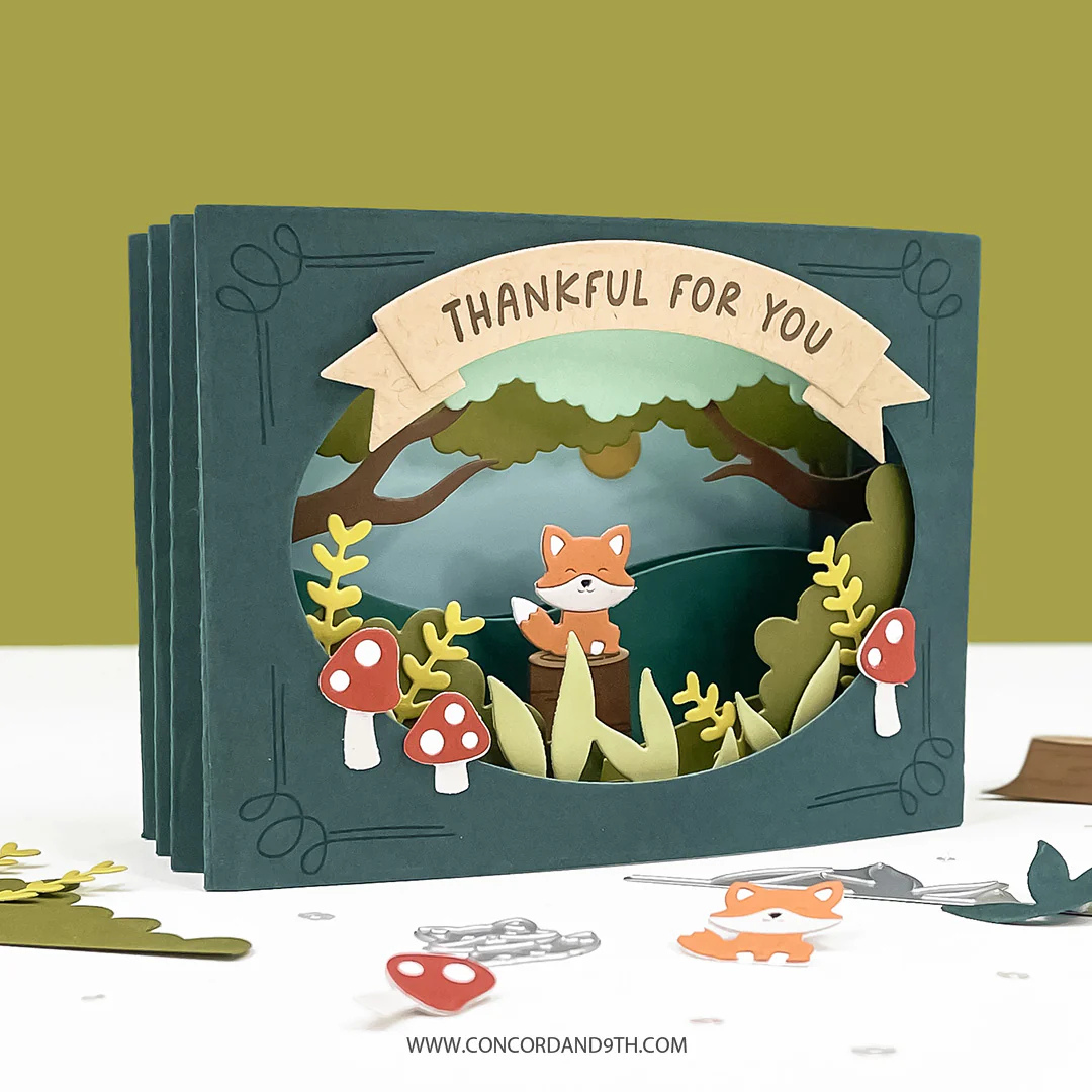 Concord & 9th - Accordion Woodland Stamp & Die Bundle