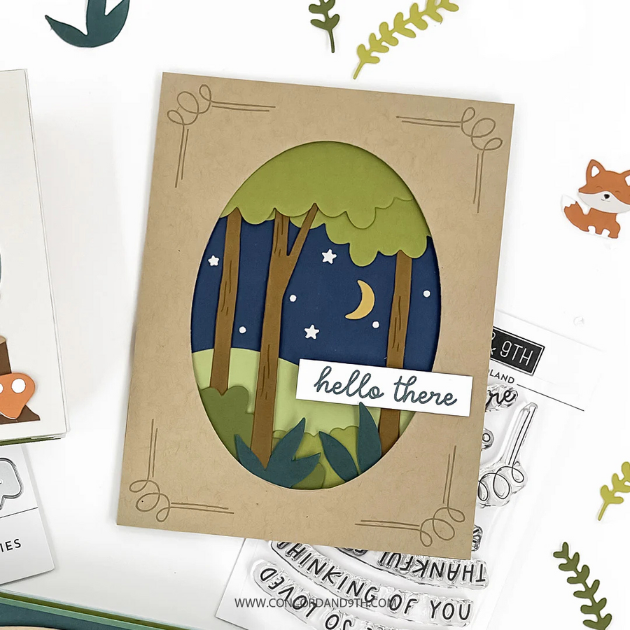 Concord & 9th - Accordion Woodland Stamp Set