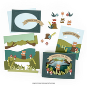 Concord & 9th - Accordion Woodland Stamp & Die Bundle