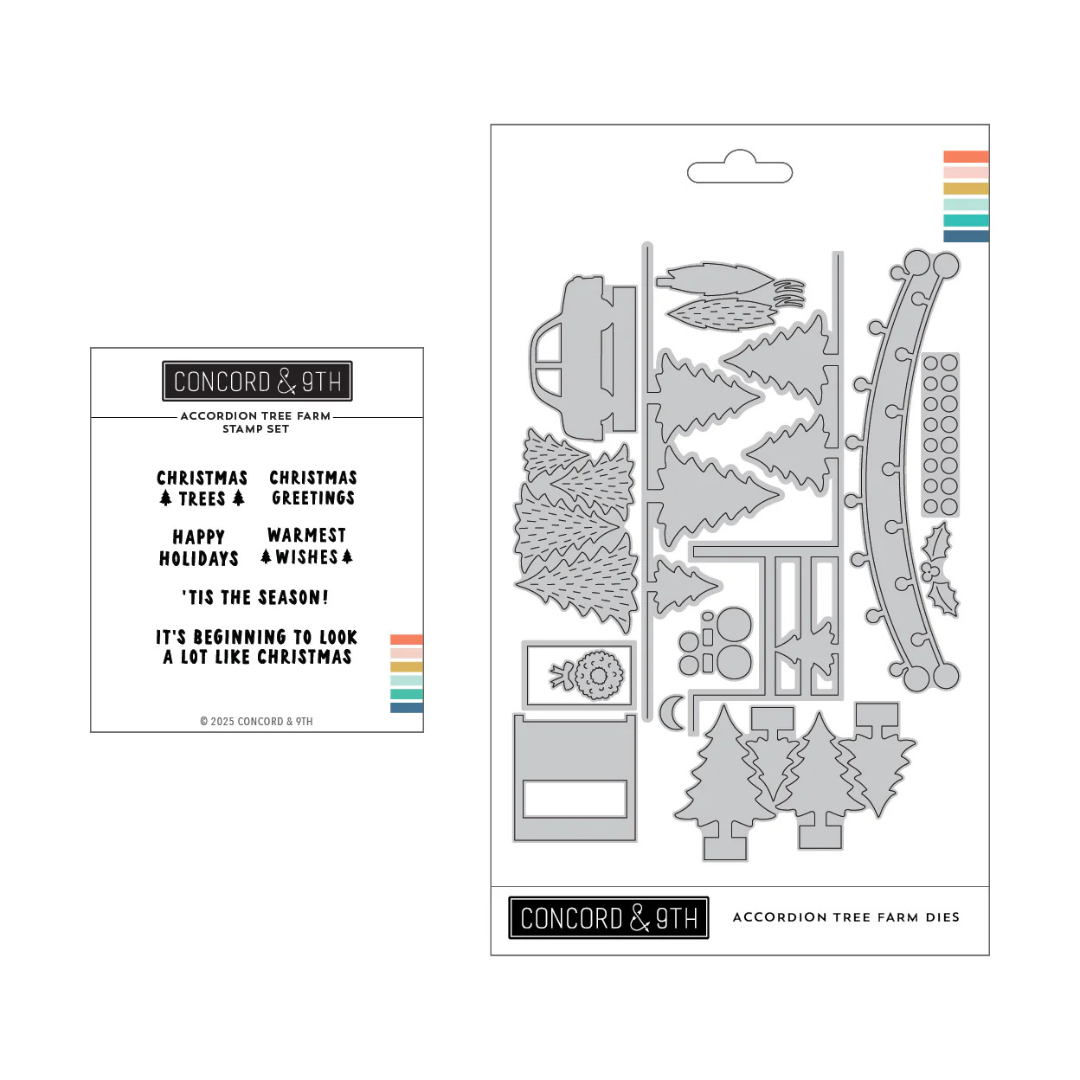 Concord & 9th - Accordion Tree Farm Stamp & Die Bundle