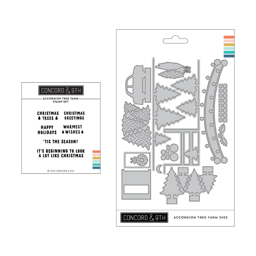 Concord & 9th - Accordion Tree Farm Stamp & Die Bundle