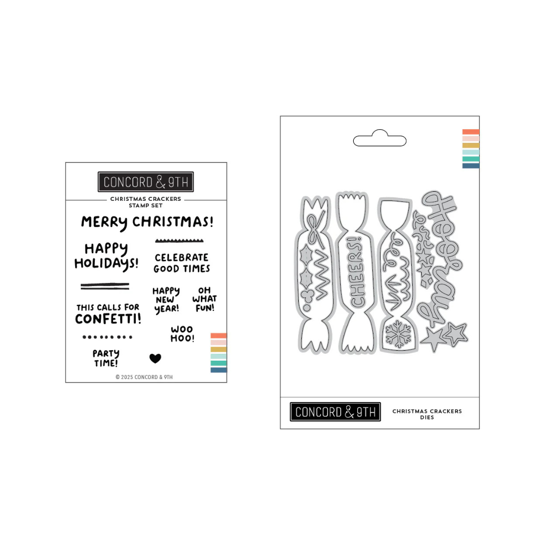 Concord & 9th - Christmas Crackers Stamp & Die Bundle