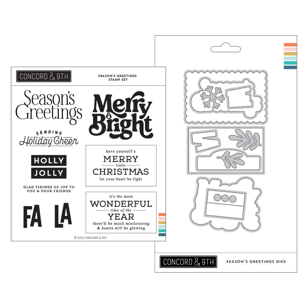 Concord & 9th - Season's Greetings Stamp & Die Bundle