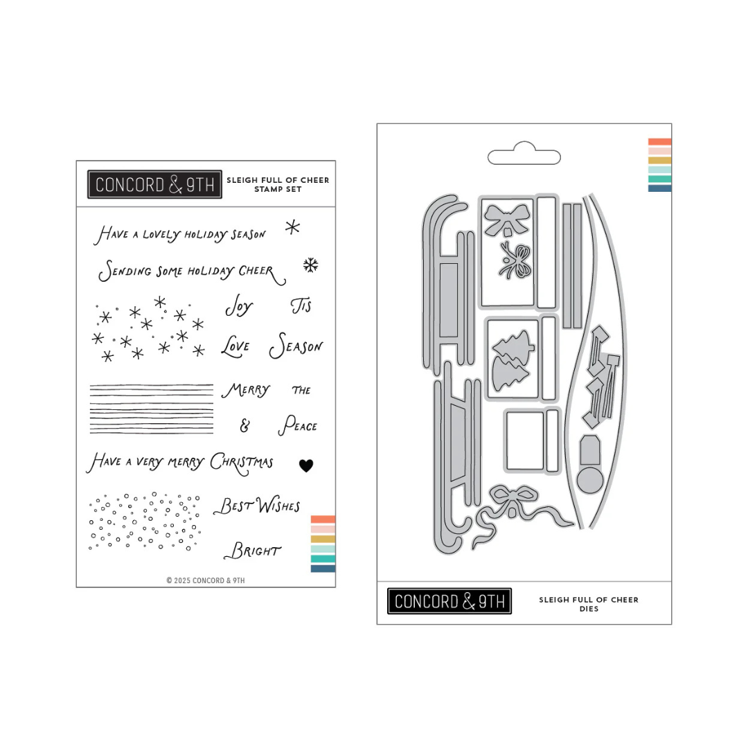 Concord & 9th - Sleigh Full of Cheer Stamp & Die Bundle