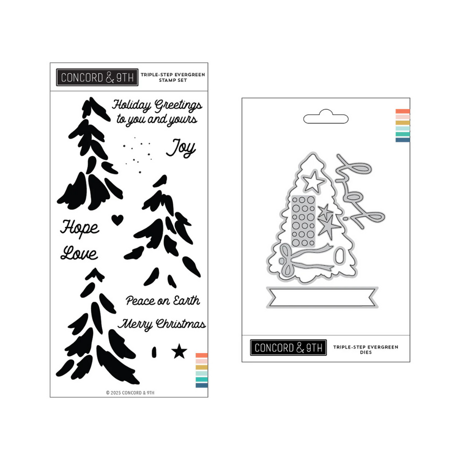 Concord & 9th - Triple-step Evergreen Stamp & Die Bundle