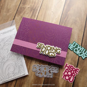 Concord & 9th (Kristina Werner) - Easy Repeat Stitched Vines Background Stamp