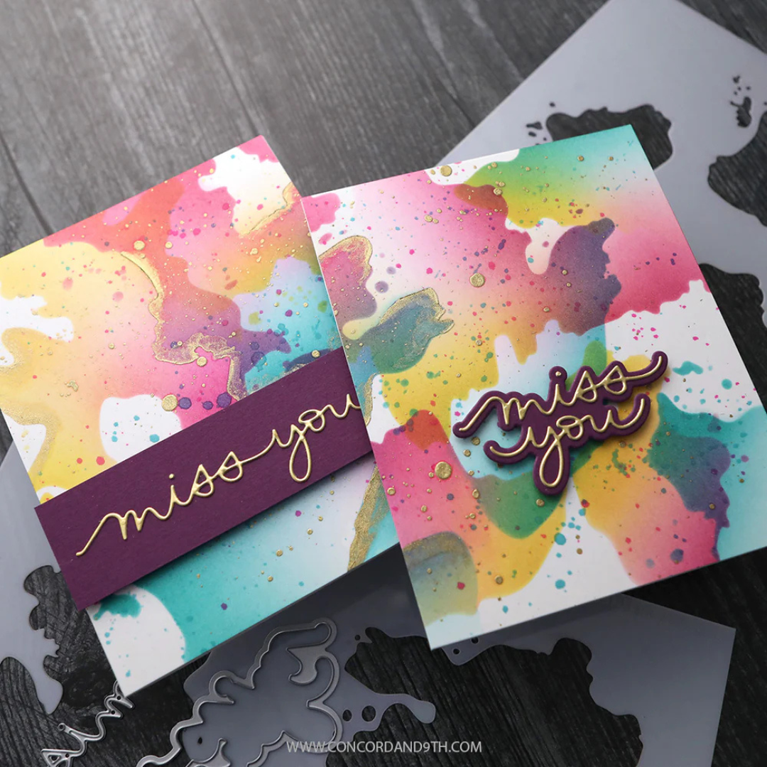 Concord & 9th (Kristina Werner) - Small Script Greetings Dies