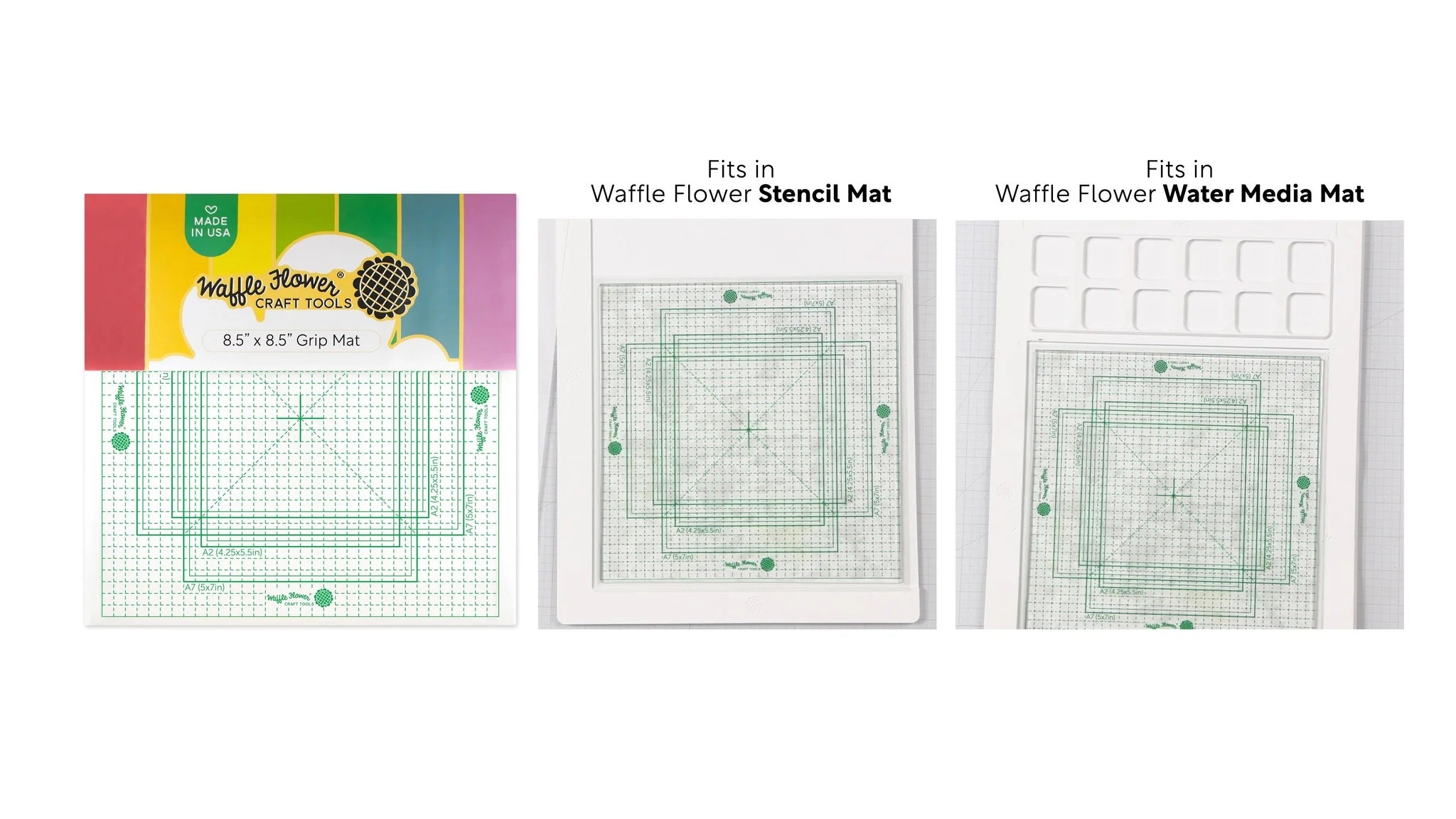 Waffle Flower - 8.5" x 8.5" Grip Mat