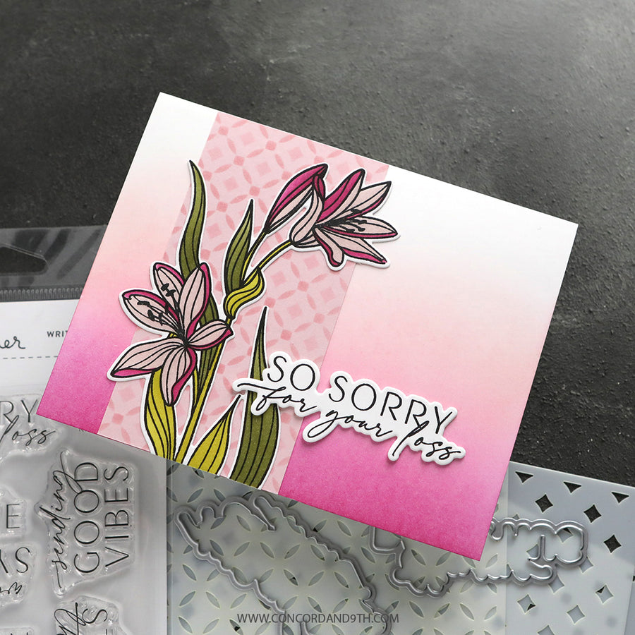 Concord & 9th (Kristina Werner) - Long Line Lilies Stencil Pack