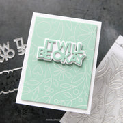 Concord & 9th (Kristina Werner) - Easy Repeat Stitched Vines Background Stamp